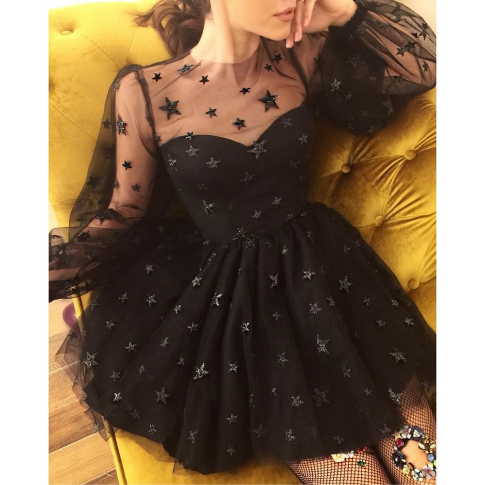 Lirika Matoshi Tetua Dress Black Large